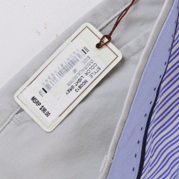 NEW Peter Millar Mens Shorts Golf Light Grey Twill - Picture 10 of 11